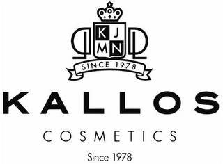 KALLOS COSMETICS SINCE 1978 logo