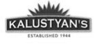 KALUSTYAN'S ESTABLISHED 1944 logo