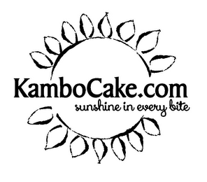 KAMBOCAKE.COM SUNSHINE IN EVERY BITE logo