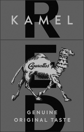 KAMEL RED CIGARETTES GENUINE ORIGINAL TASTE logo