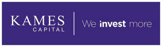 KAMES CAPITAL WE INVEST MORE logo