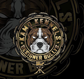 KAMO KENNELS DESIGNER BULLYS KK logo