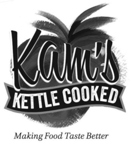 KAM'S KETTLE COOKED MAKING FOOD TASTE BETTER logo