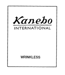 KANEBO INTERNATIONAL WRINKLESS logo