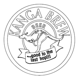 KANGA BREW BEER ... GOOD TO THE LAST HOP!!! logo