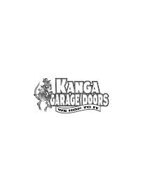 KANGA GARAGE DOORS WE HOP TO IT logo