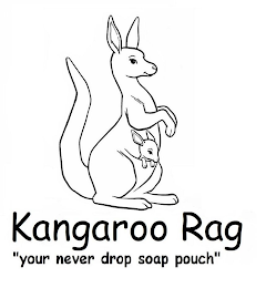 KANGAROO RAG "YOUR NEVER DROP SOAP POUCH" logo