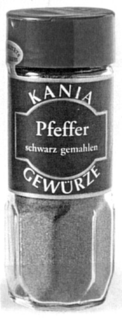 KANIA PFEFFER GEWÜRZE SCHWARZ GEMAHLEN logo