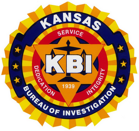 KANSAS BUREAU OF INVESTIGATION KBI SERVICE DEDICATION INTEGRITY 1939 logo