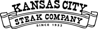 KANSAS CITY STEAK COMPANY SINCE 1932 logo