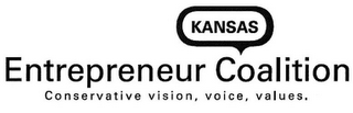 KANSAS ENTREPRENEUR COALITION CONSERVATIVE VISION, VOICE, VALUES logo