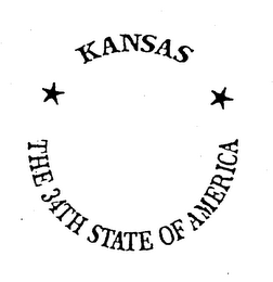 KANSAS THE 34TH STATE OF AMERICA logo