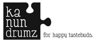 KANUNDRUMZ FOR HAPPY TASTEBUDS. logo