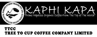 KAPHI KAPA "PRIME NEPALESE ORGANIC COFFEE FROM THE TOP OF THE WORLD" TTCC TREE TO CUP COFFEE COMPANY LIMITED NAMASTE EVEREST TRADING PVT.LTD TRADING NEPALESE ORGANIC PRODUCTS logo