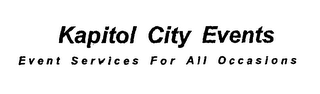 KAPITOL CITY EVENTS EVENT SERVICES FOR ALL OCCASIONS logo