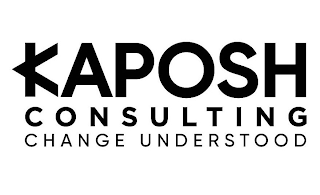 KAPOSH CONSULTING CHANGE UNDERSTOOD logo