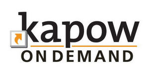 KAPOW ON DEMAND logo