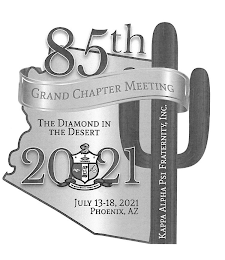 KAPPA ALPHA PSI FRATERNITY, INC. 85TH GRAND CHAPTER MEETING 2021 THE DIAMOND IN THE DESERT JULY 13-18, 2021 PHOENIX, AZ logo