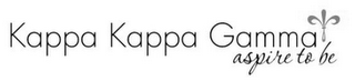 KAPPA KAPPA GAMMA ASPIRE TO BE logo