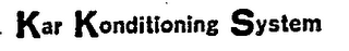 KAR KONDITIONING SYSTEM logo