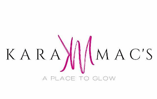 KARA MAC'S KM A PLACE TO GLOW logo