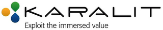 KARALIT EXPLOIT THE IMMERSED VALUE logo