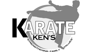 KARATE KEN'S "STRENGTHENING FAMILY VALUES" logo