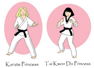 KARATE PRINCESS TAE KWON DO PRINCESS logo