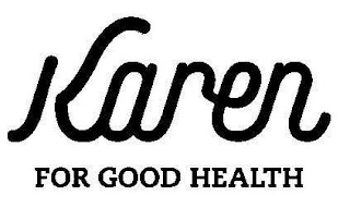 KAREN FOR GOOD HEALTH logo