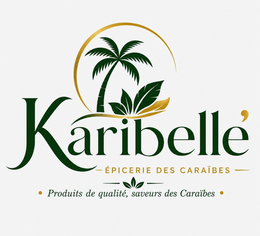 KARIBELLÉ ÉPICERIE DES CARAÏBES · PRODUITS DE QUALITÉ, SAVEURS DES CARAÏBES · logo