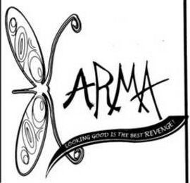 KARMA LOOKING GOOD IS THE BEST REVENGE! logo