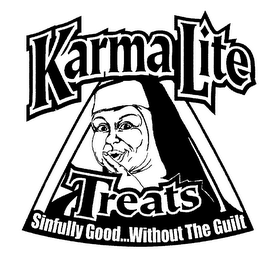KARMALITE TREATS SINFULLY GOOD...WITHOUT THE GUILT logo
