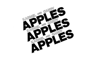 KARMEL AND CANDY APPLES KARMEL AND CANDY APPLES KARMEL AND CANDY APPLES logo