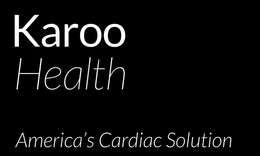 KAROO HEALTH AMERICA'S CARDIAC SOLUTION logo