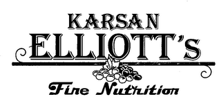 KARSAN ELLIOTT'S FINE FOODS logo
