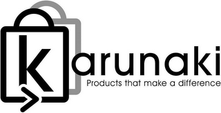 KARUNAKI, PRODUCTS THAT MAKE A DIFFERENCE logo