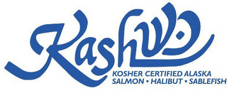 KASH KOSHER CERTIFIED ALASKA SALMON HALIBUT SABLEFISH logo