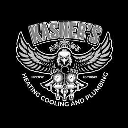 KASNER'S HEATING COOLING AND PLUMBING LICENSE # 1090847 logo
