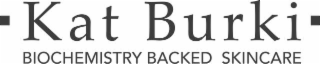 KAT BURKI BIOCHEMISTRY BACKED SKINCARE logo