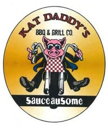 KAT DADDY'S BBQ & GRILL CO. SAUCEAUSOME logo