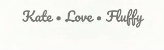 KATE • LOVE • FLUFFY logo
