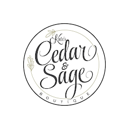 KATE'S CEDAR & SAGE BOUTIQUE logo