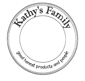KATHY'S FAMILY GOOD HONEST PRODUCTS AND PEOPLE logo