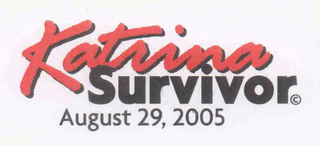 KATRINA SURVIVOR AUGUST 29, 2005 logo