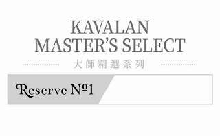 KAVALAN MASTER'S SELECT RESERVE NO1 logo