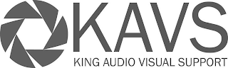 KAVS KING AUDIO VISUAL SUPPORT logo