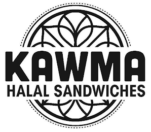 KAWMA HALAL SANDWICHES logo