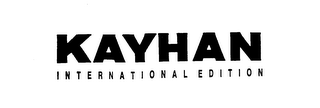 KAYHAN INTERNATIONAL EDITION logo