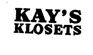 KAY'S KLOSETS logo
