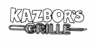 KAZBOR'S GRILLE logo